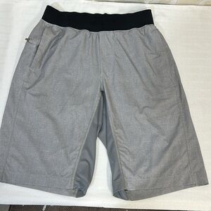 Lululemon Athletica Gray and Black Athletic Shorts